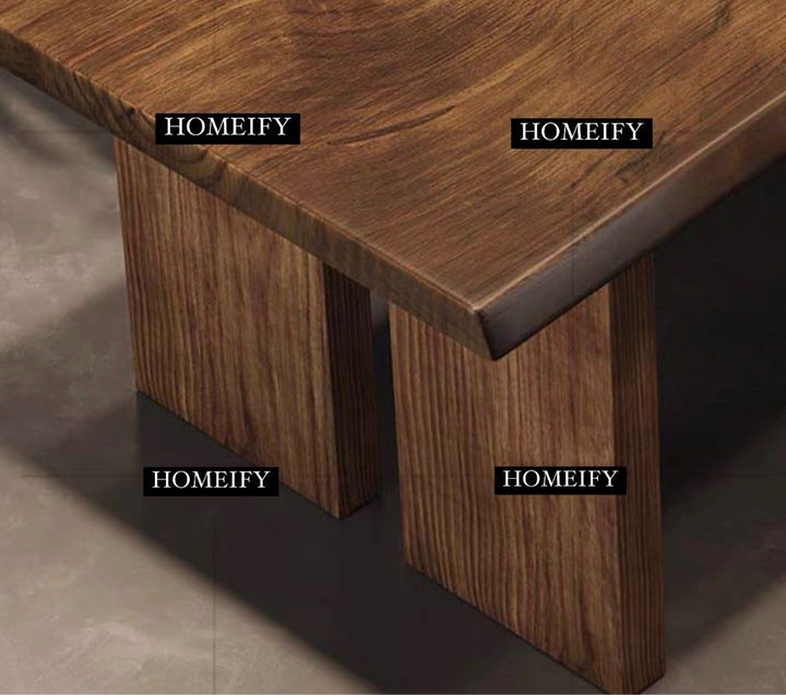 BOYCE Rustic Ash Wood Dining Table - Radical Homes Singapore