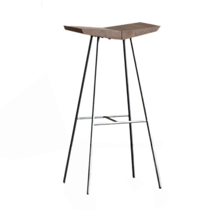KESHIA Modern Solid Wood Bar Stool - Radical Homes Singapore