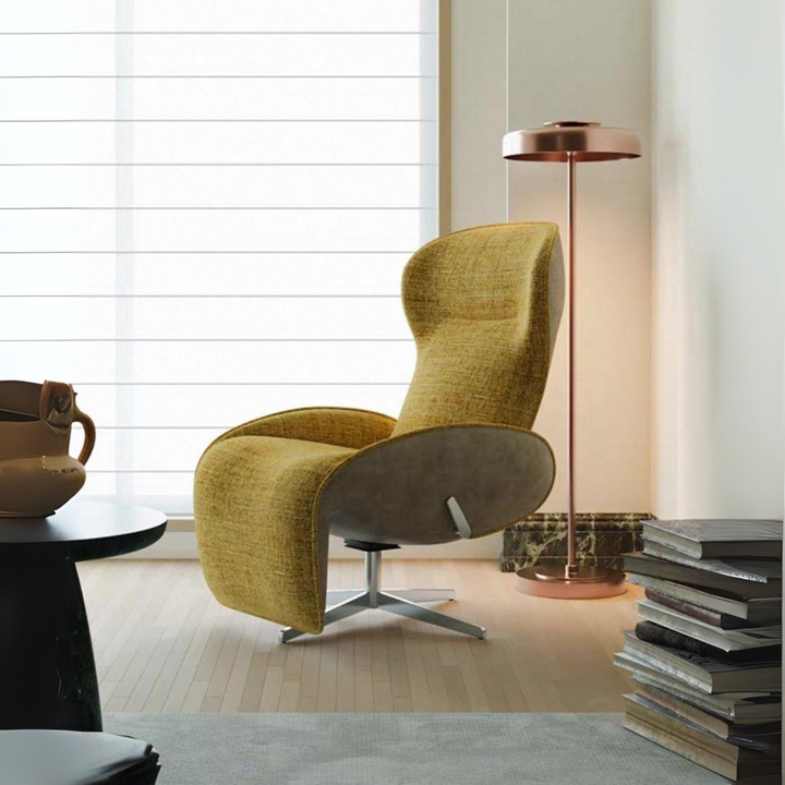 GRACE Modern Extendable Rotating Lounge Chair - Radical Homes Singapore