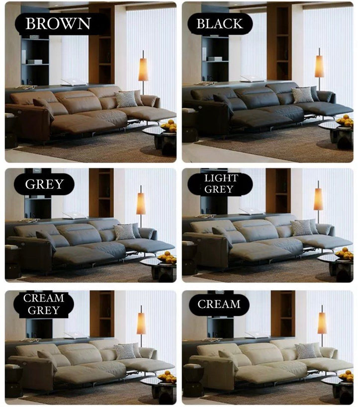 LOMARA Modern Recliner Leather Sofa - Radical Homes Singapore