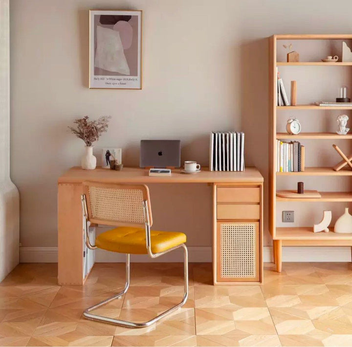 CICCI Scandinavian Solid Wood Study Table - Radical Homes Singapore