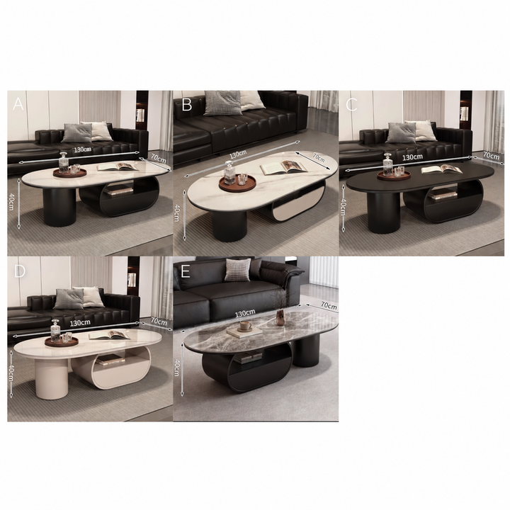 BELN Modern Sintered Stone Coffee Table - Cassa Haus Singapore