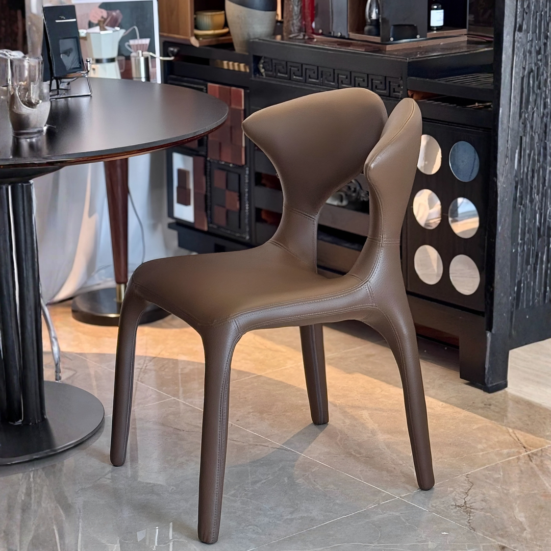 RENALDO Modern Leather Dining Chair