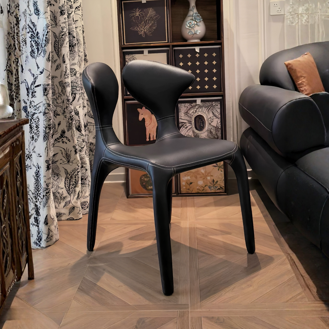 RENALDO Modern Leather Dining Chair