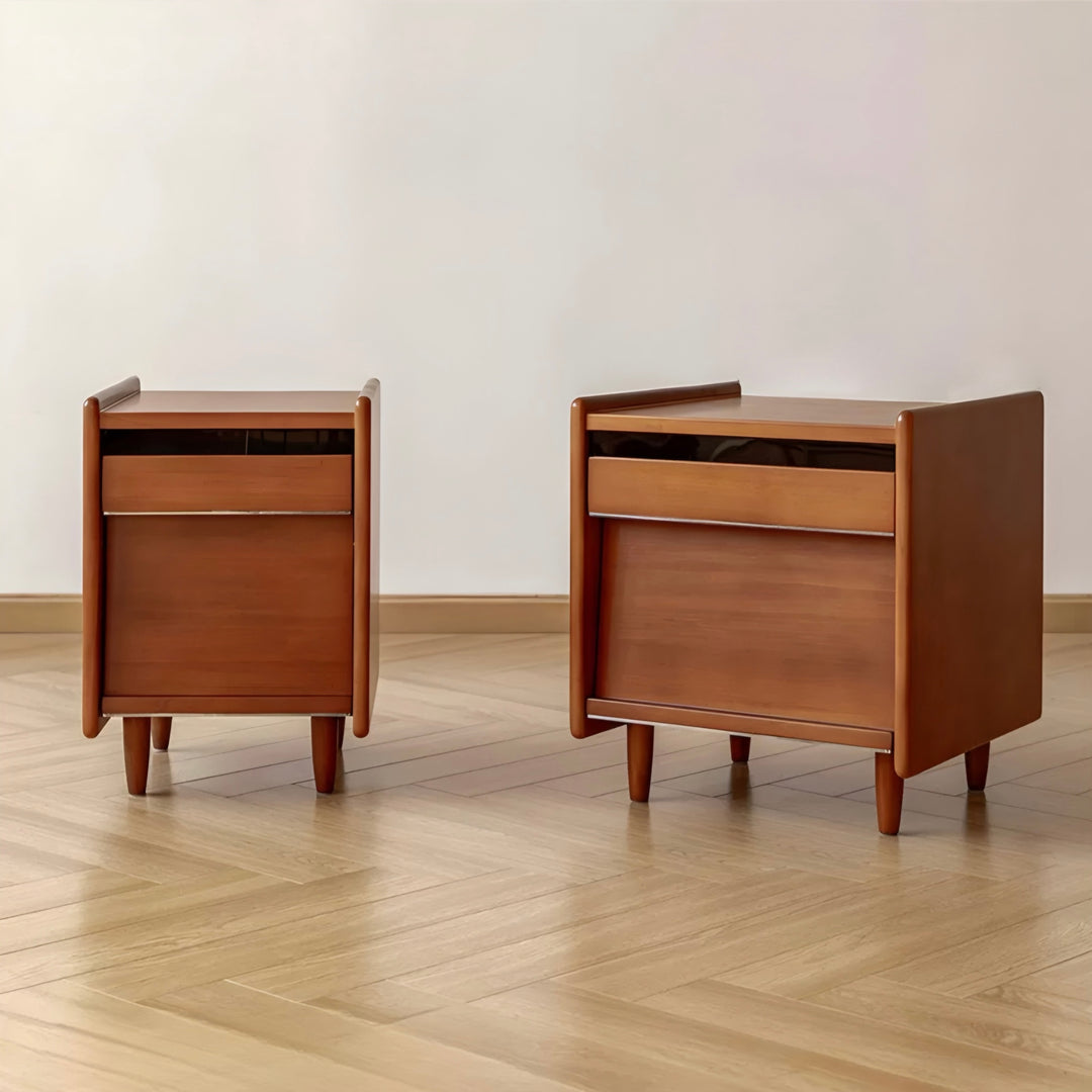 NAREN Modern Solid Wood Bedside Table