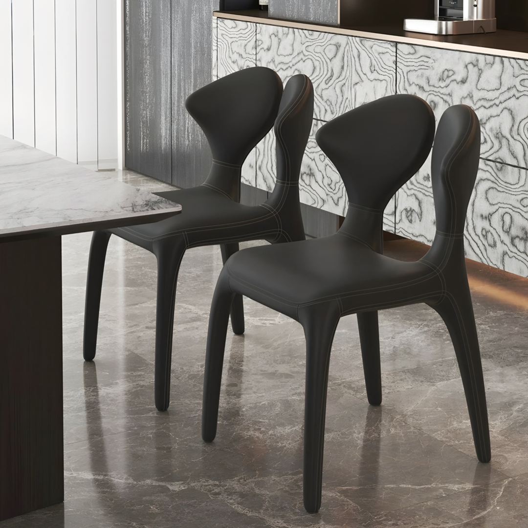 RENALDO Modern Leather Dining Chair