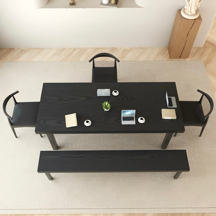 HARTWELL Modern Solid Wood Study Dining Table - Cassa Haus Singapore