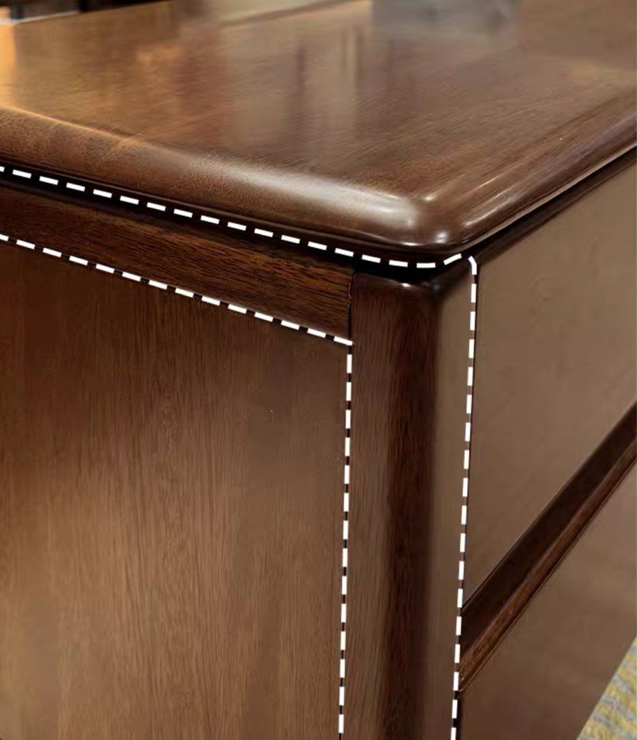 HAROL Modern Solid Walnut Wood TV Console - Radical Homes Singapore