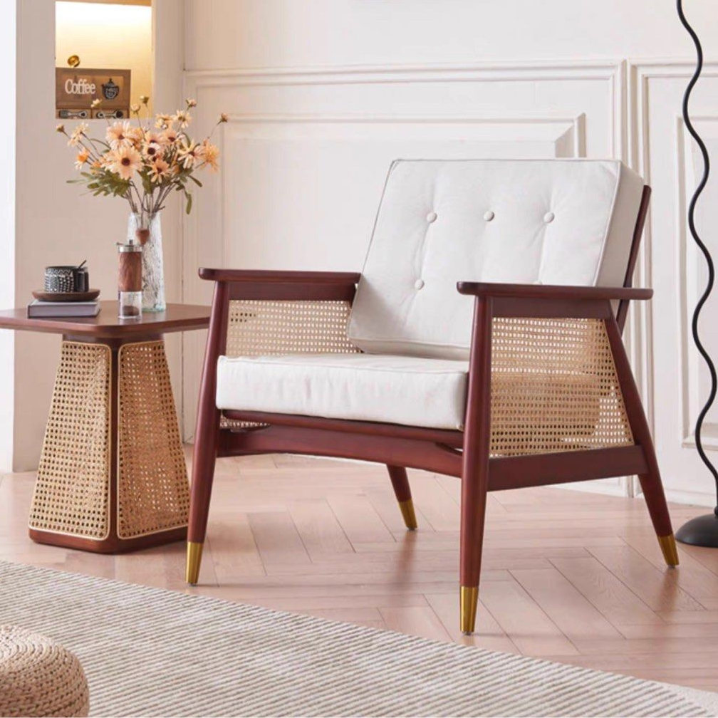 LINCOLN Solid Wood Lounge Chair - Radical Homes Singapore