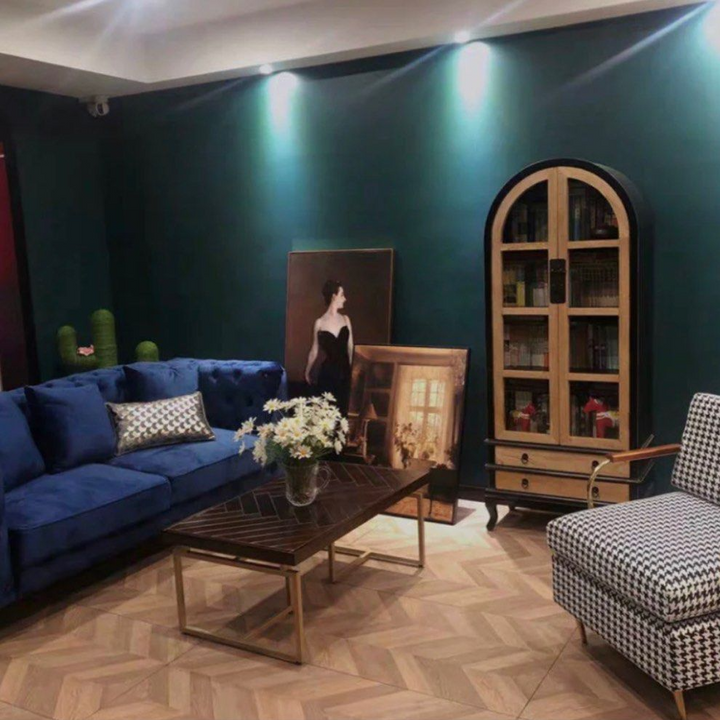 CHEVRON Herringbone Solid Wood Coffee Table - Cassa Haus Singapore