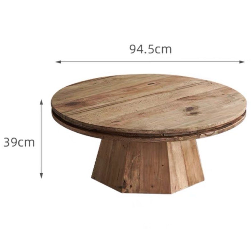 ARLOVSKI Vintage Solid Wood Coffee Table - Radical Homes Singapore