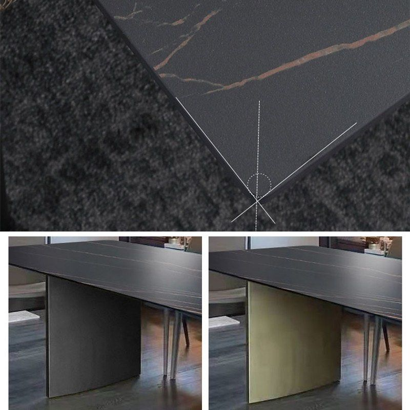 DARNELL Modern Sintered Stone Dining Table - Radical Homes Singapore