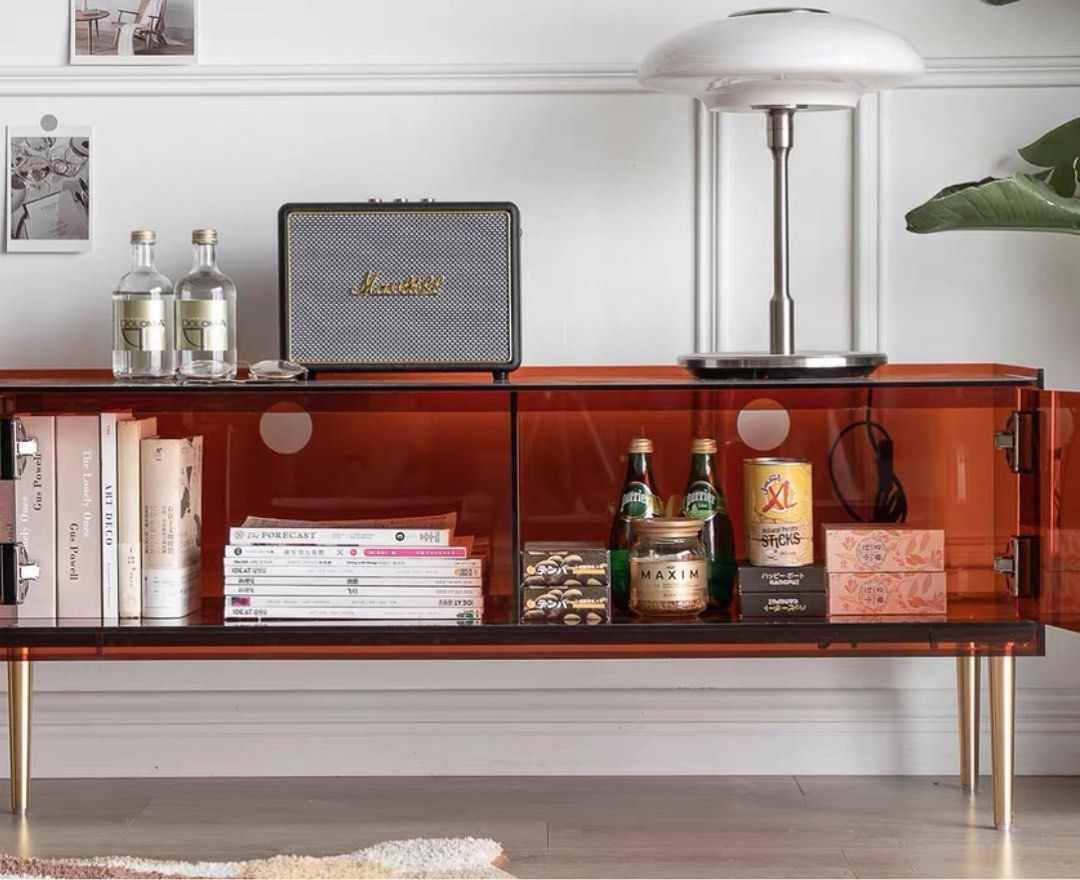 WIXON Modern Acrylic TV Console - Radical Homes Singapore