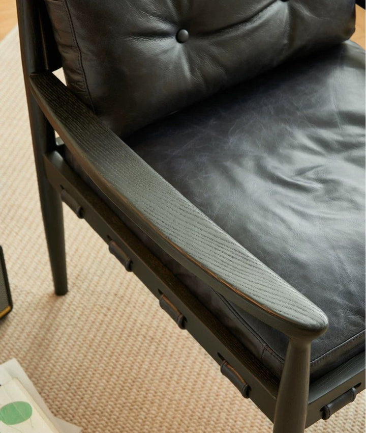 RUSQEN Vintage Solid Wood Leisure Chair - Cassa Haus Singapore