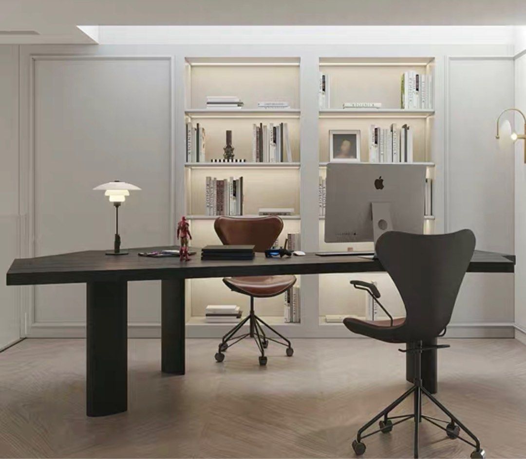 ALDEN Contemporary Solid Wood Study Desk - Radical Homes Singapore