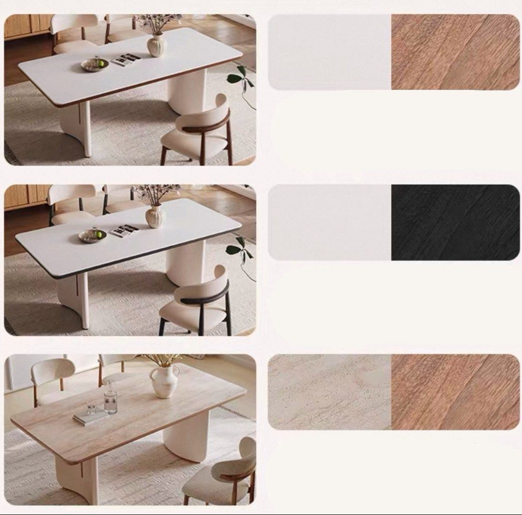 ABYSS Modern Sintered Stone Dining Table - Cassa Haus Singapore