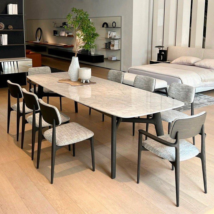 TRAVIS Modern Fabric Dining Chair - Radical Homes Singapore