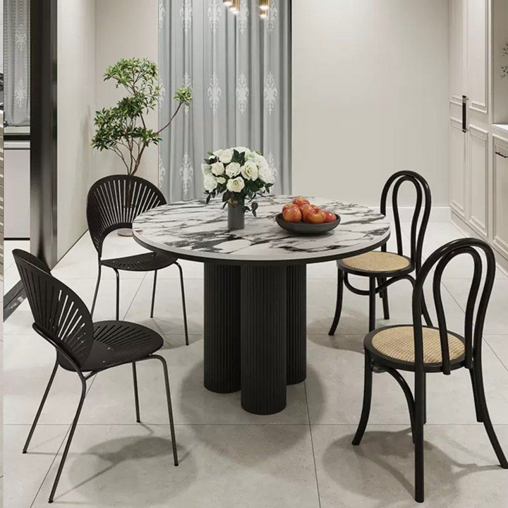 LOPEZ Round Marble Dining Table - Radical Homes Singapore