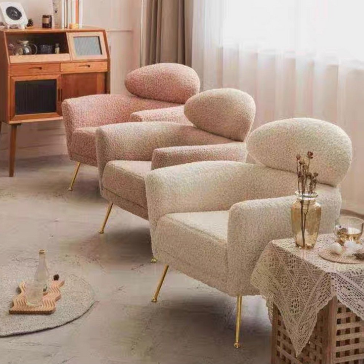 WYATT Modern Boucle Armchair - Radical Homes Singapore