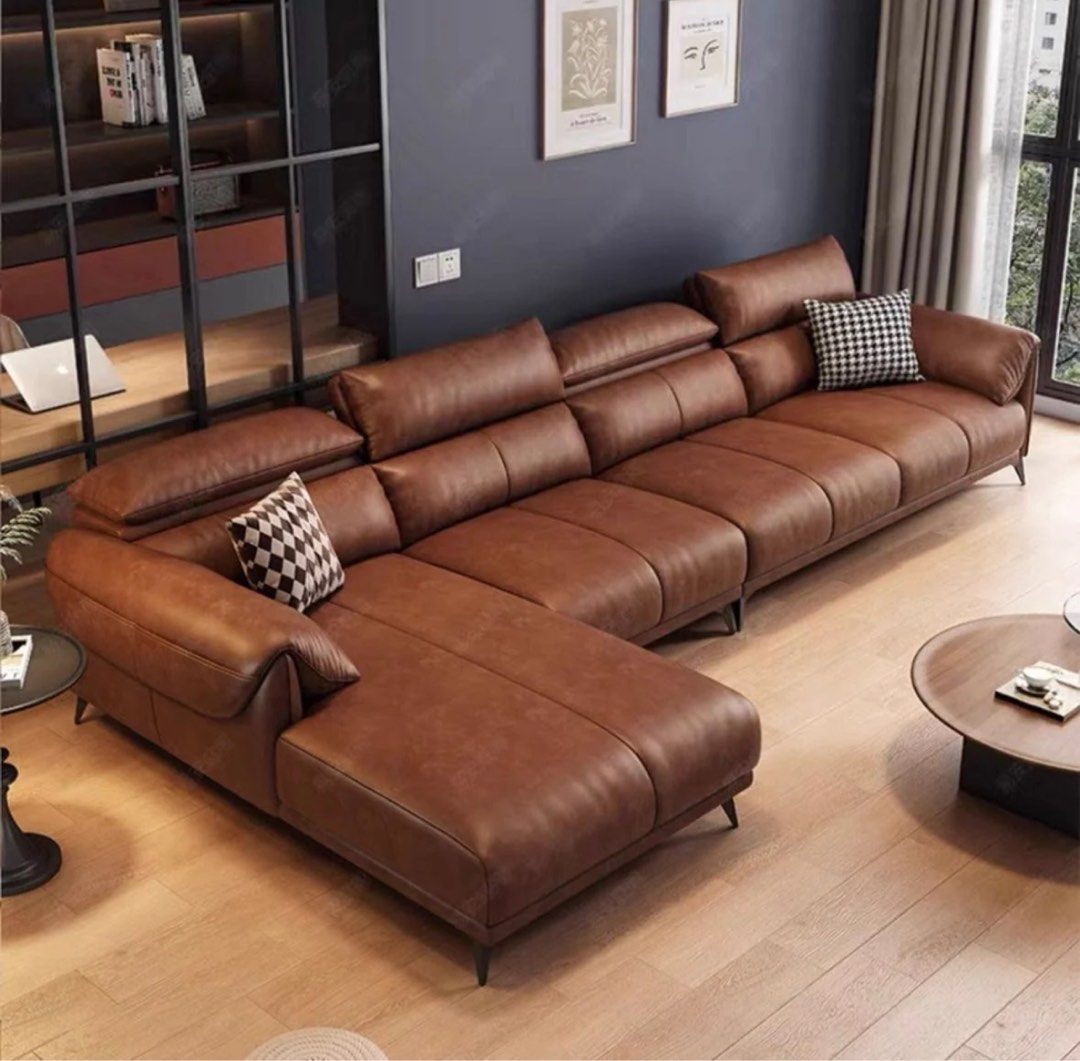 KORDEL Modern Leather Sectional Sofa - Radical Homes Singapore