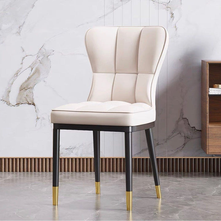LUSSO Modern Leather Dining Chair - Radical Homes Singapore