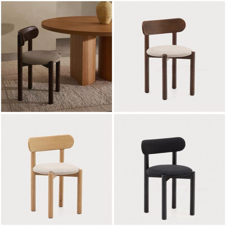 BEVINY Modern Boucle Dining Chair - Radical Homes Singapore