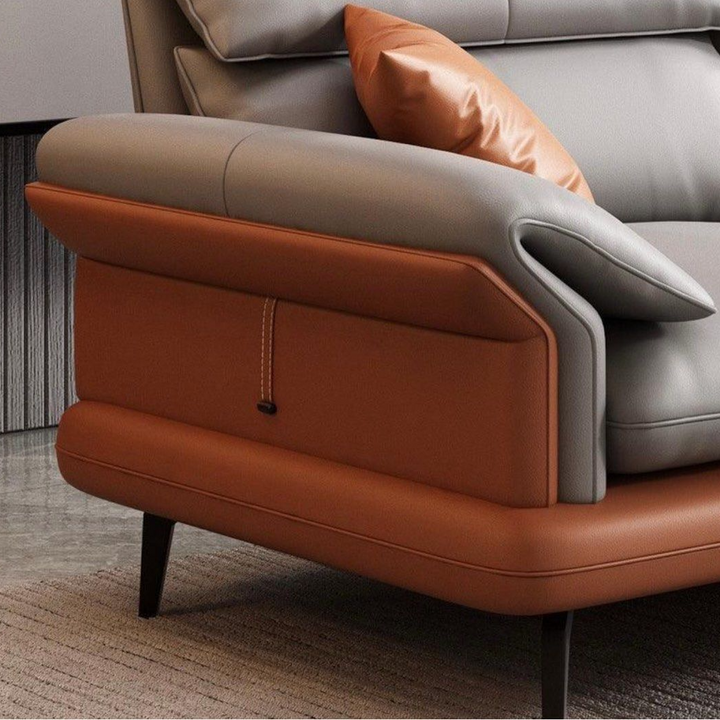 AFIONE Modern Genuine Leather Sofa - Radical Homes Singapore