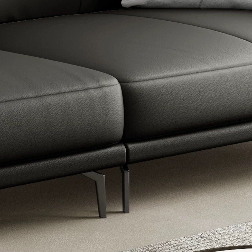 JUSTINE Modern Genuine Leather Sofa - Radical Homes Singapore
