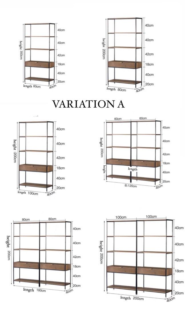 CAIO Industrial Wood Shelf - Radical Homes Singapore