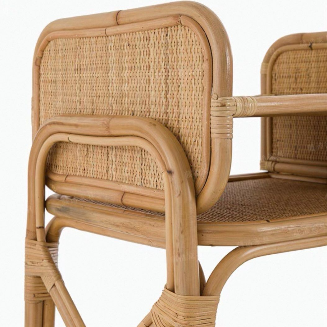 FREVY Rustic Rattan Bar Cart - Radical Homes Singapore