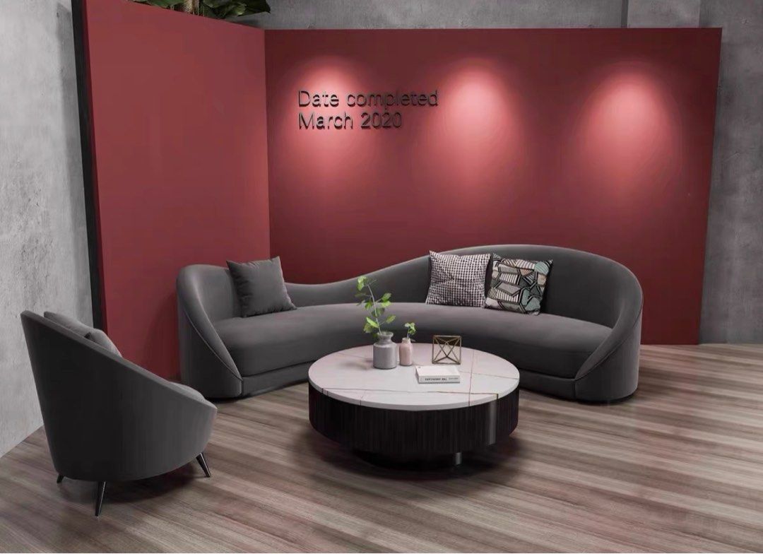 BAYOR Modern Curved Sofa - Radical Homes Singapore