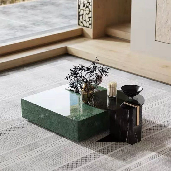 MALIN Luxurious Marble Coffee Table - Radical Homes Singapore
