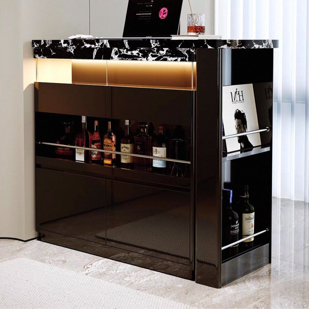 JANGGA Modern Sintered Stone Bar Table - Radical Homes Singapore
