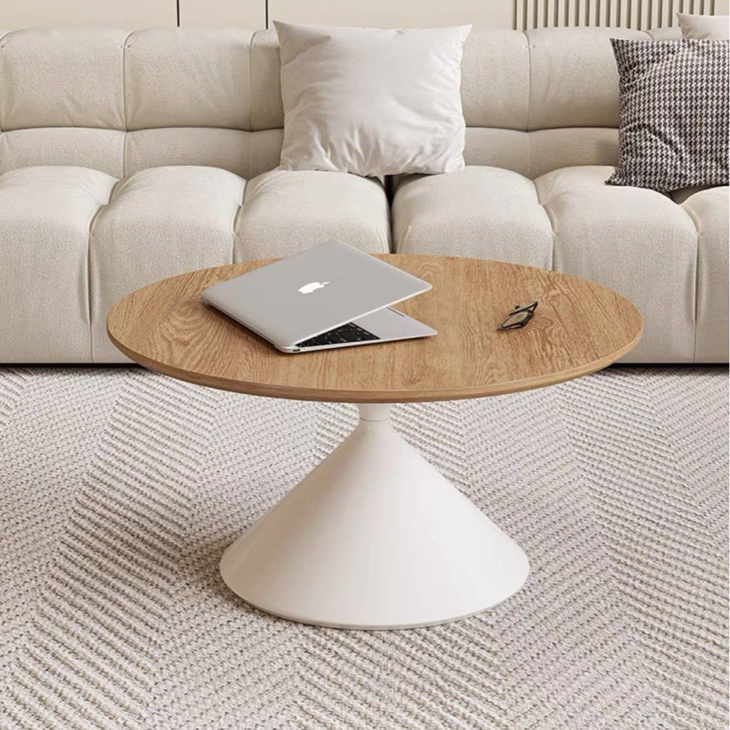 ADRIAN Modern Round Solid Wood Coffee Table