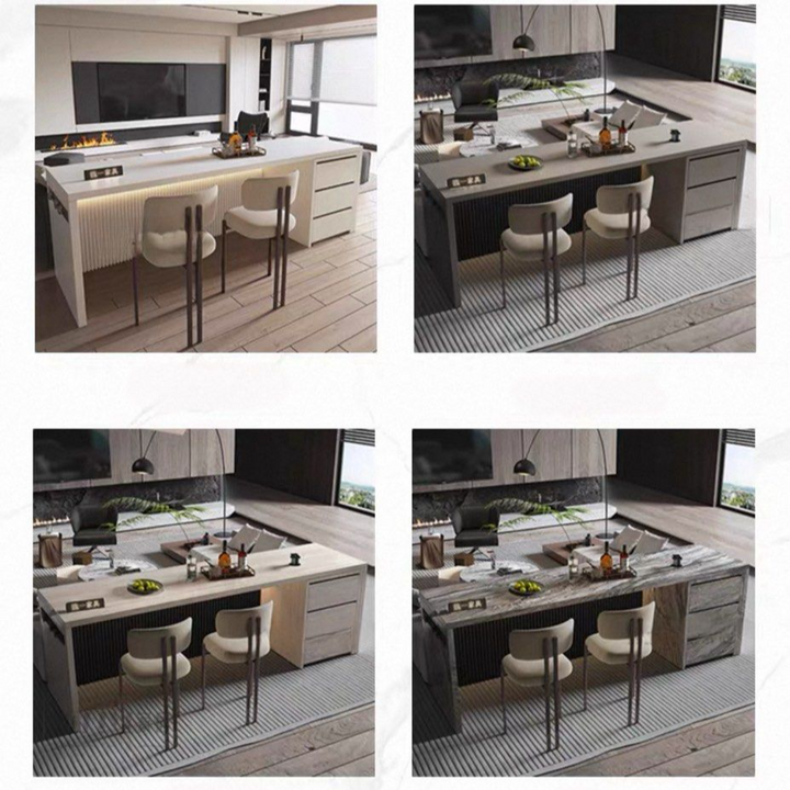 ALRIC Modern Sintered Stone Bar Table - Radical Homes Singapore