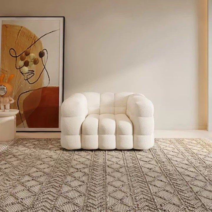 NAT Modern Boucle Fabric Sofa - Radical Homes Singapore
