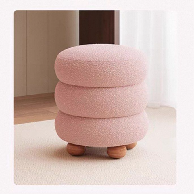 TROFUS Lamb Wool Stool - Radical Homes Singapore