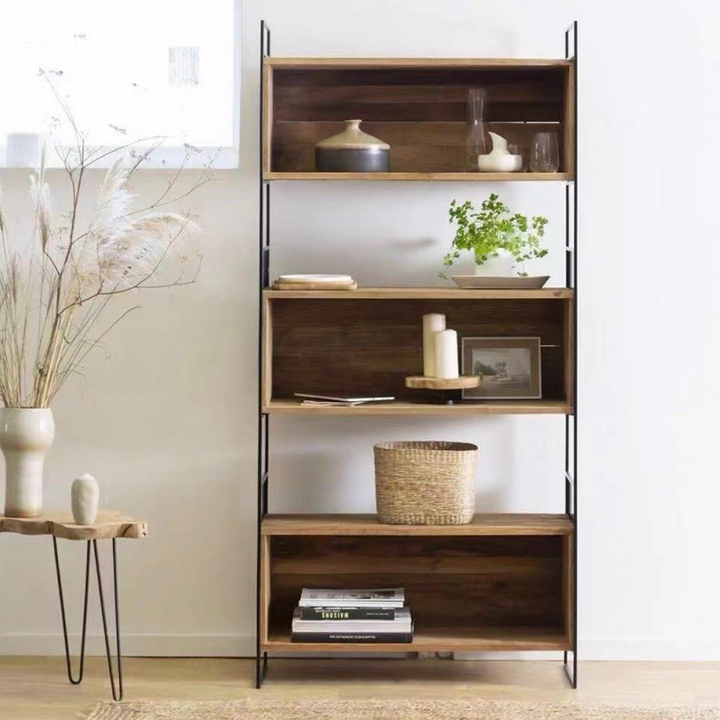 TADEU Modern Solid Wood Display Shelf - Radical Homes Singapore