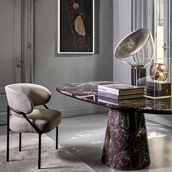 JUNG Modern Velvet Dining Chair - Radical Homes Singapore