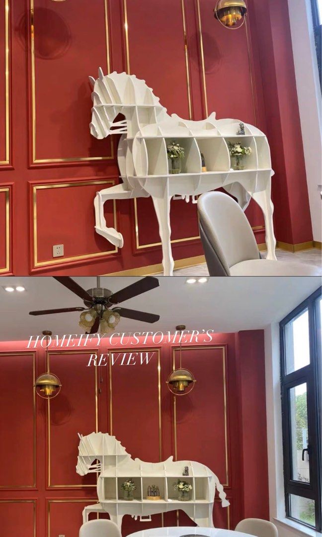 LUMIÈRE Modern Horse Shelf - Radical Homes Singapore