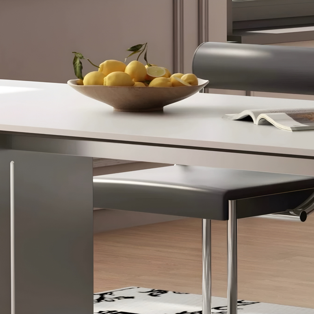 VERO Modern Stainless Steel Dining Table - Radical Homes Singapore
