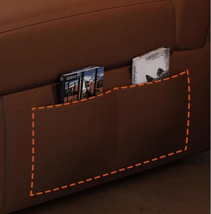 ZANI Scratch Resistant Leather Storage Sofa Bed - Radical Homes Singapore