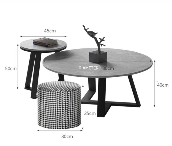 VASKEN Modern Slate Coffee Table - Cassa Haus Singapore