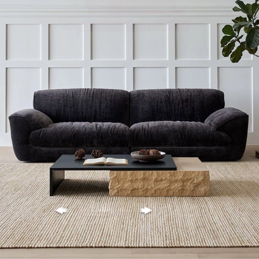 BLAKE Modern Travertine Coffee Table - Radical Homes Singapore