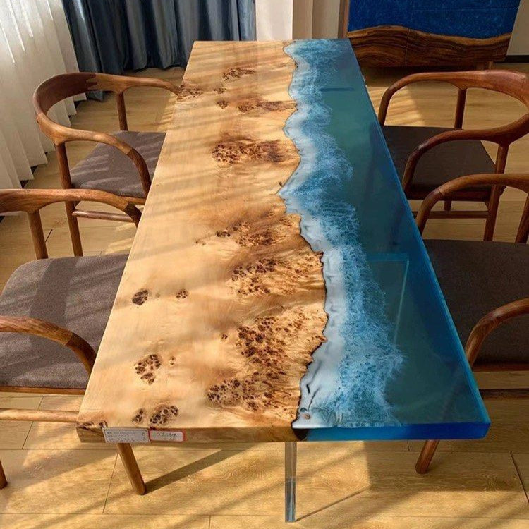 Modern Epoxy Dining Table Customisation - Radical Homes Singapore