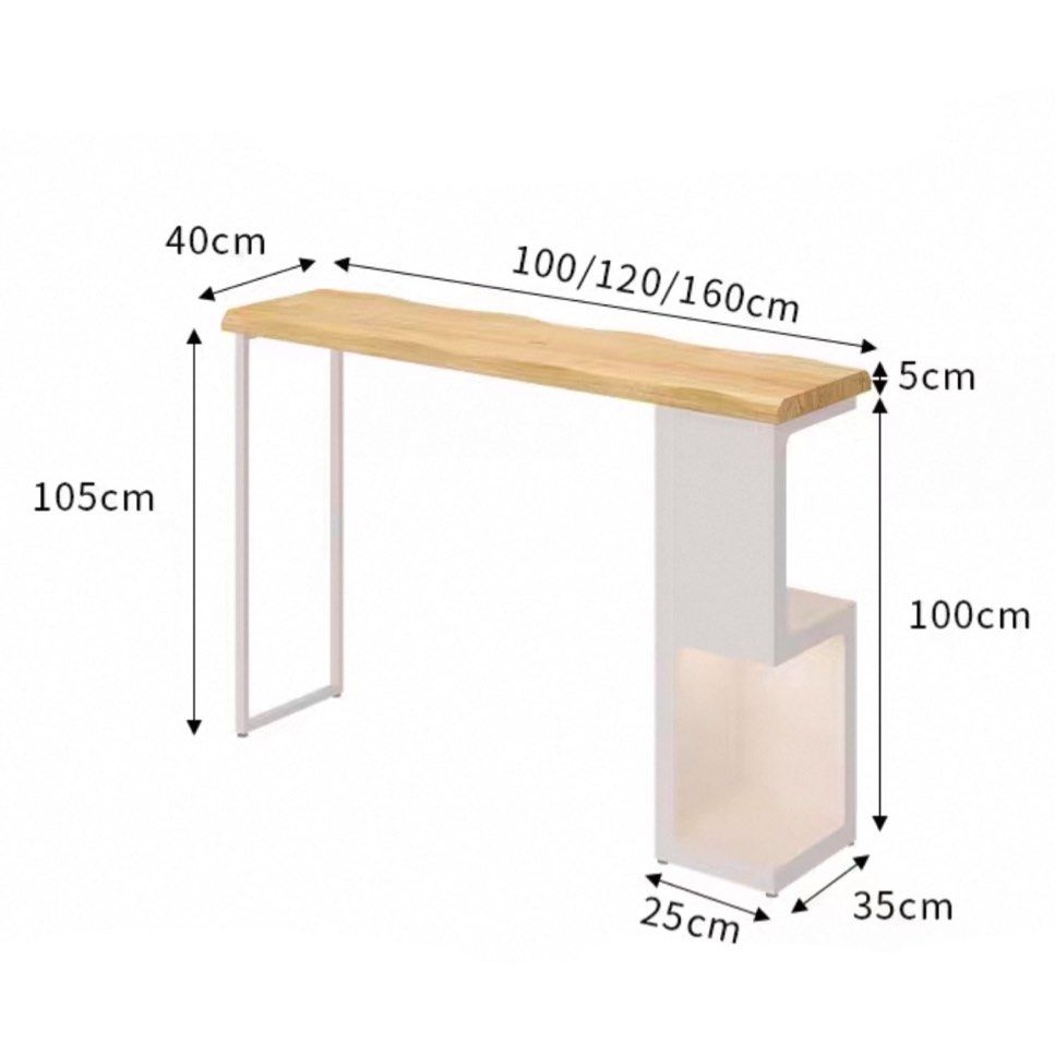 BUREJ Modern Solid Wood Bar Table - Radical Homes Singapore