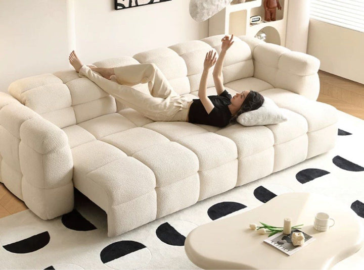 KELS Modern Electric Motorised Boucle Sofa - Radical Homes Singapore