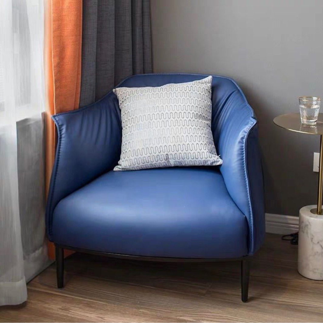 VICTOR Modern Leather Armchair - Radical Homes Singapore