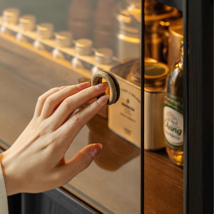 IGORA Modern Solid Wood Wine Cabinet - Radical Homes Singapore