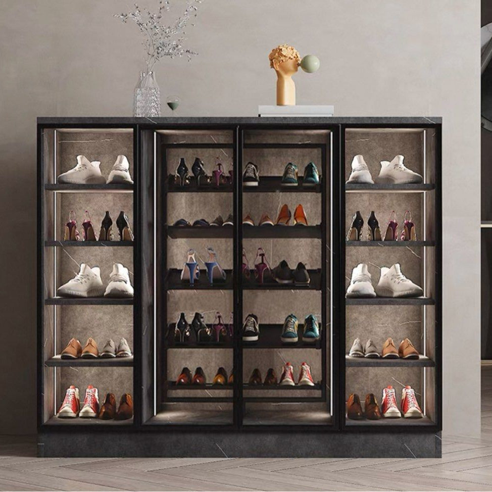 CAROUSEL Modern Rotatable Shelves Shoe Cabinet - Cassa Haus Singapore